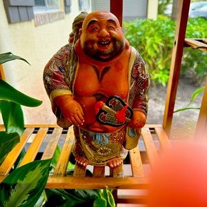 MEIJI Era BUDDHA HOTEI Budai Kumamoto Ware